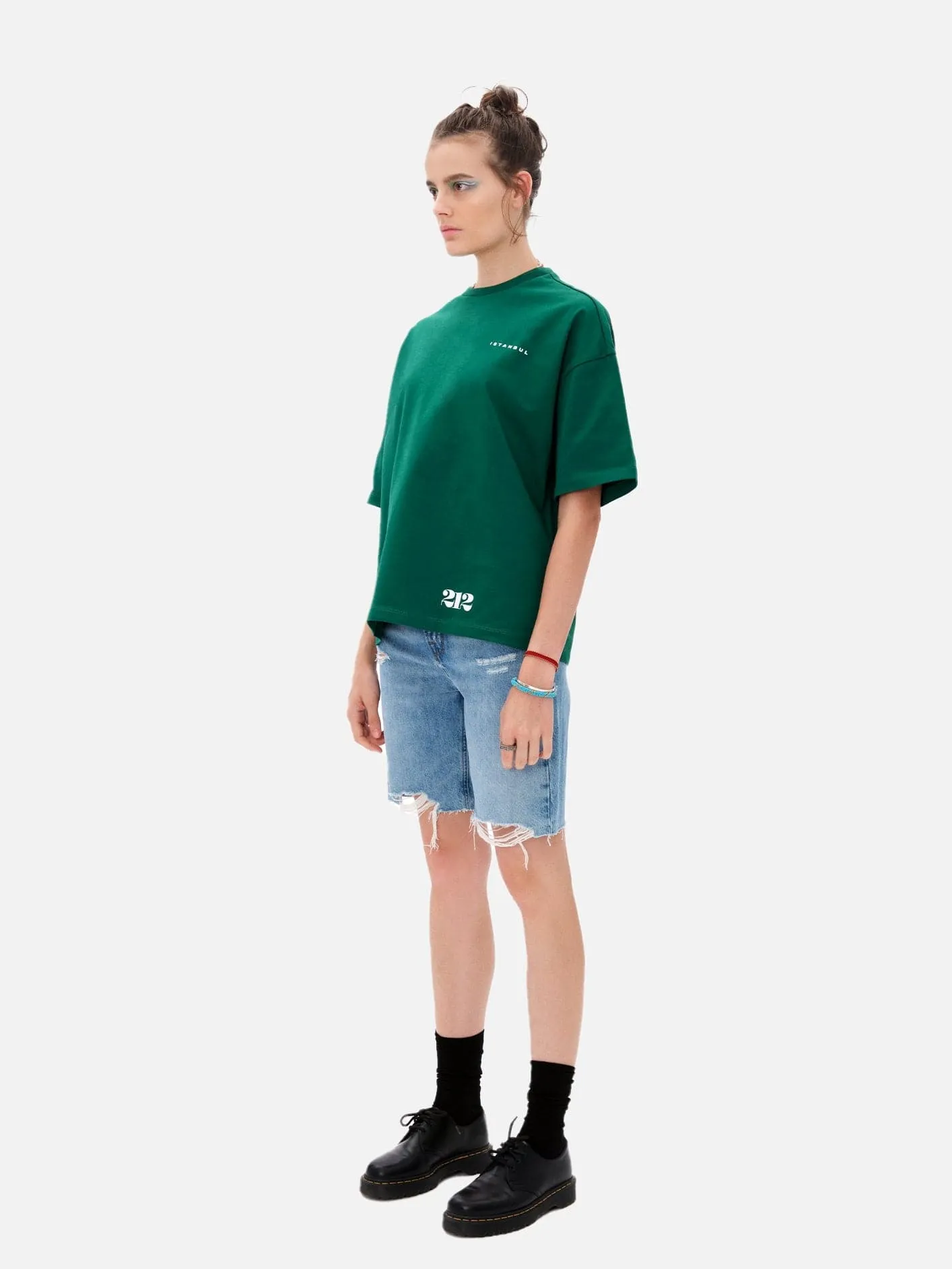 212 Basic T-Shirt - Green/White