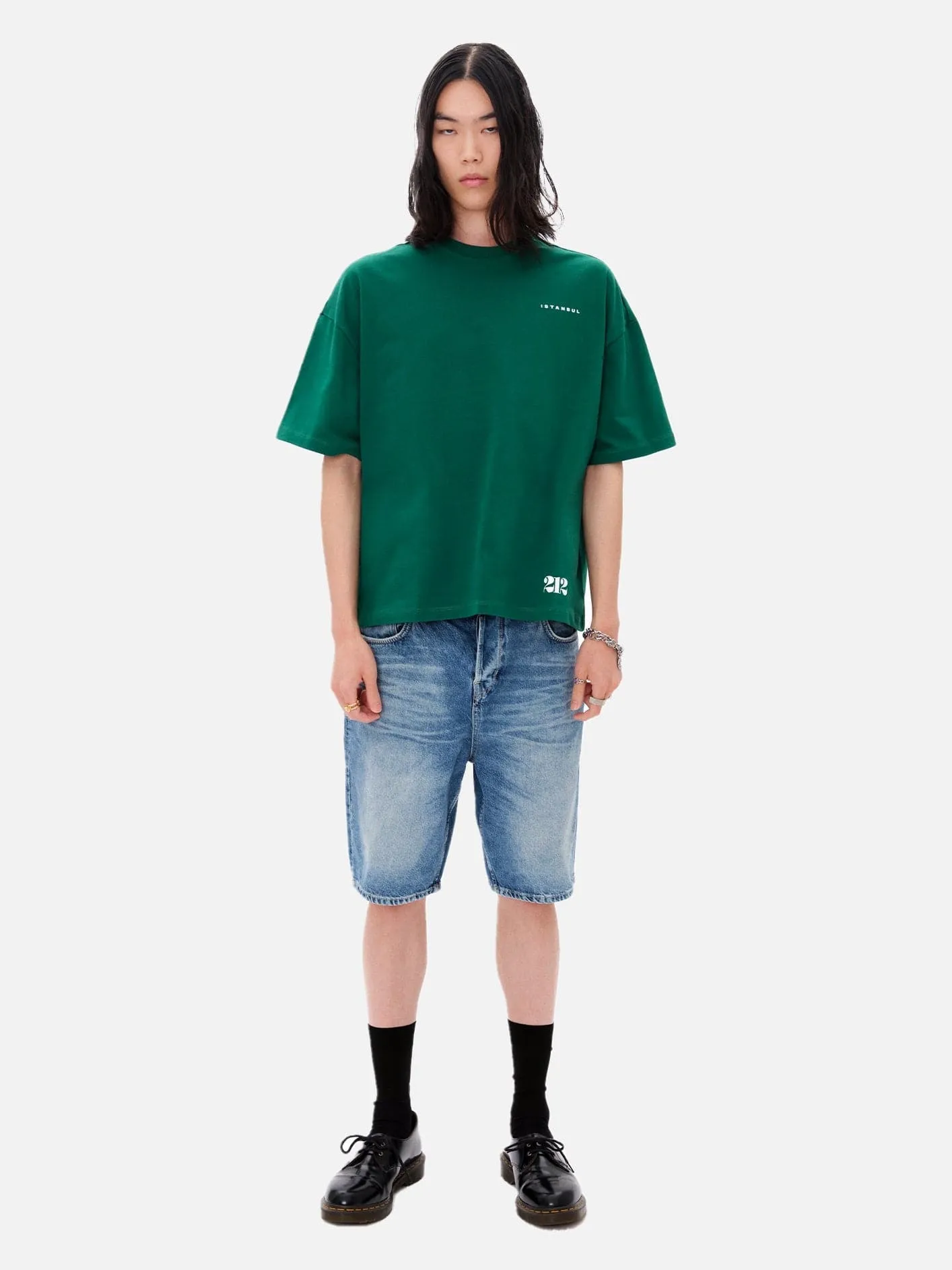 212 Basic T-Shirt - Green/White