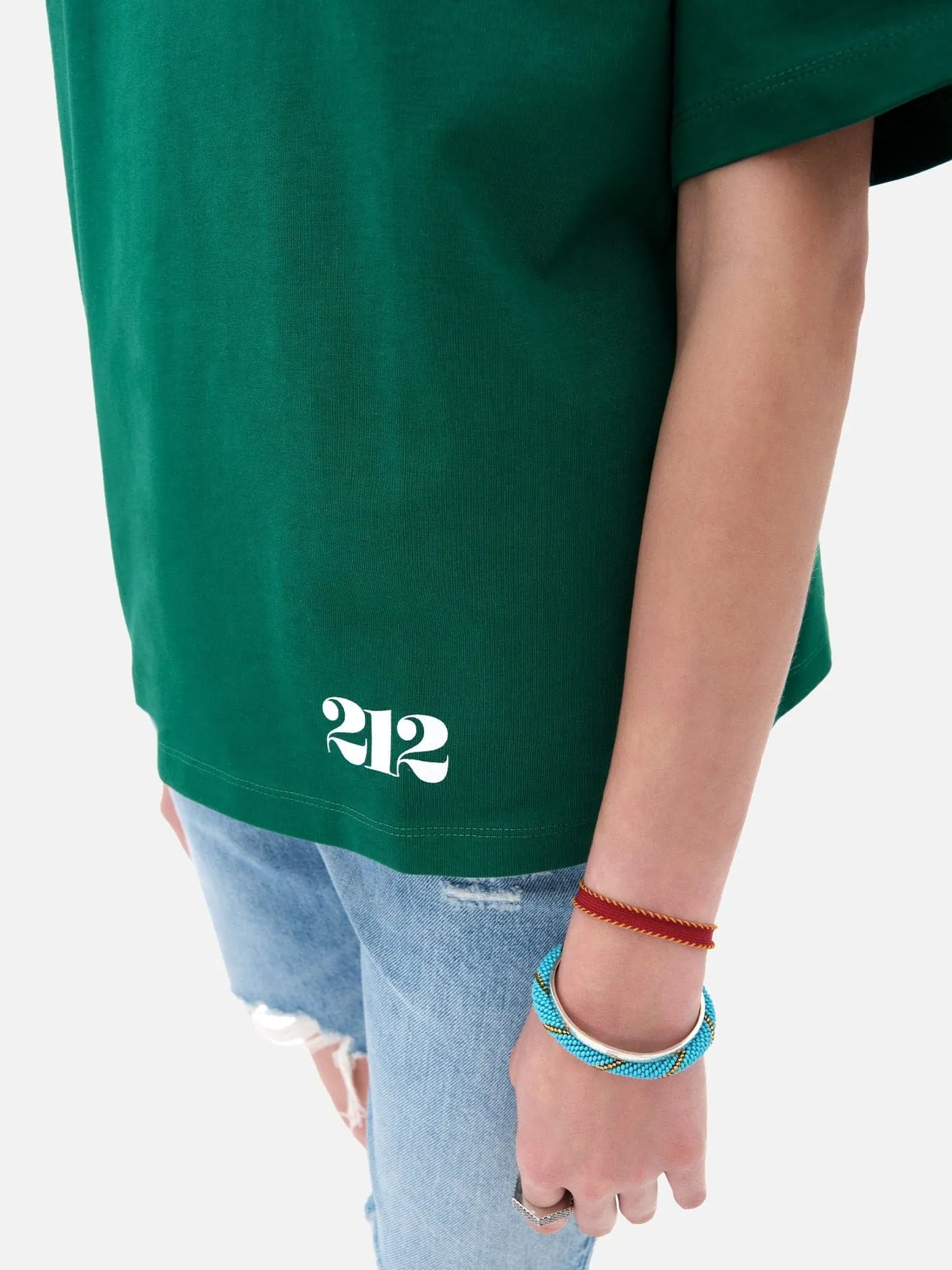 212 Basic T-Shirt - Green/White