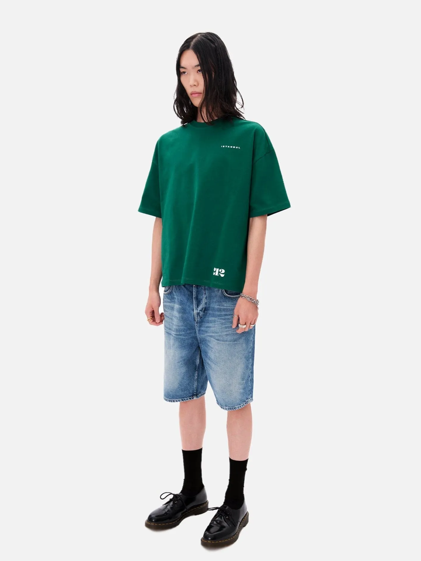 212 Basic T-Shirt - Green/White