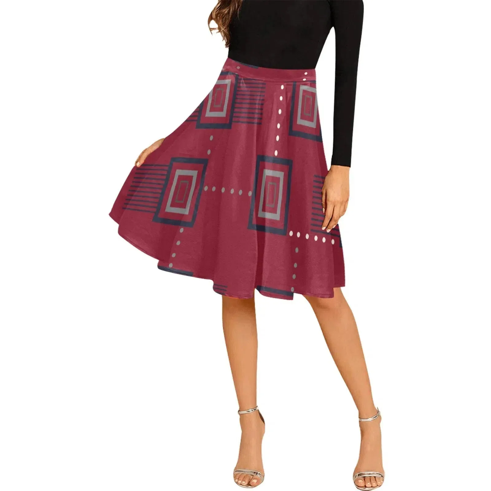 African Print Skirts Hibiscus