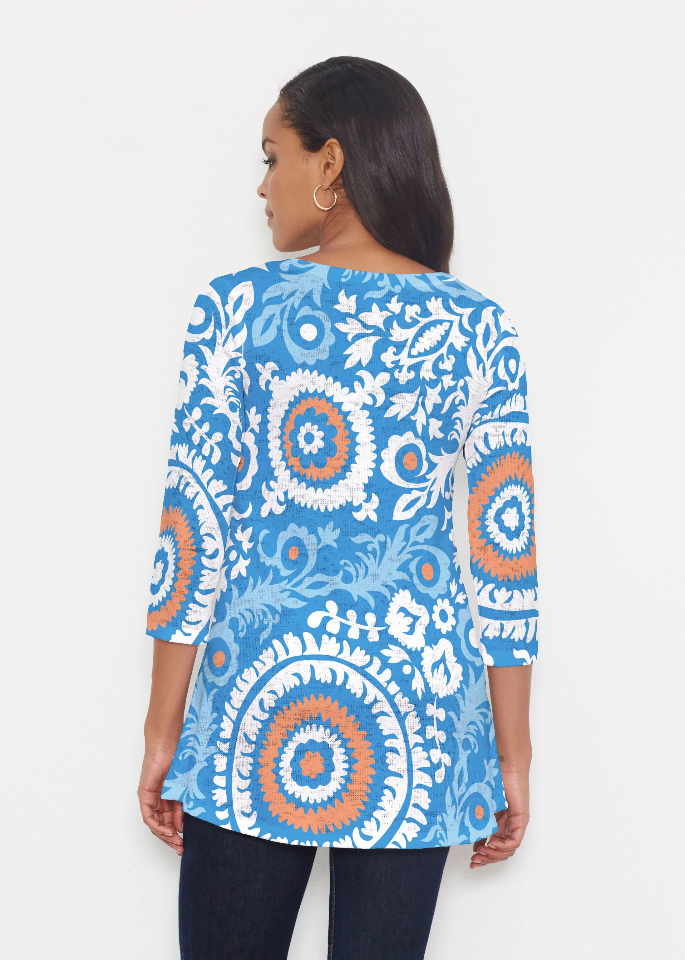 Archery Navy (14208) ~ Katherine Hi-Lo Thermal Tunic