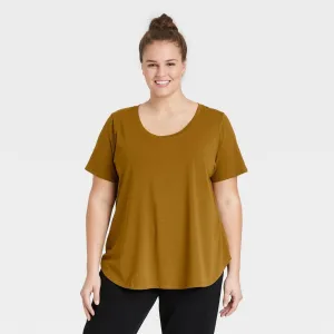 Ava & Viv Women's Plus Size Short Sleeve Relaxed Scoop Neck T-Shirt 82603649