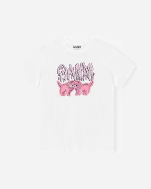 Basic Jersey Cats Relaxed T-shirt - Bright White
