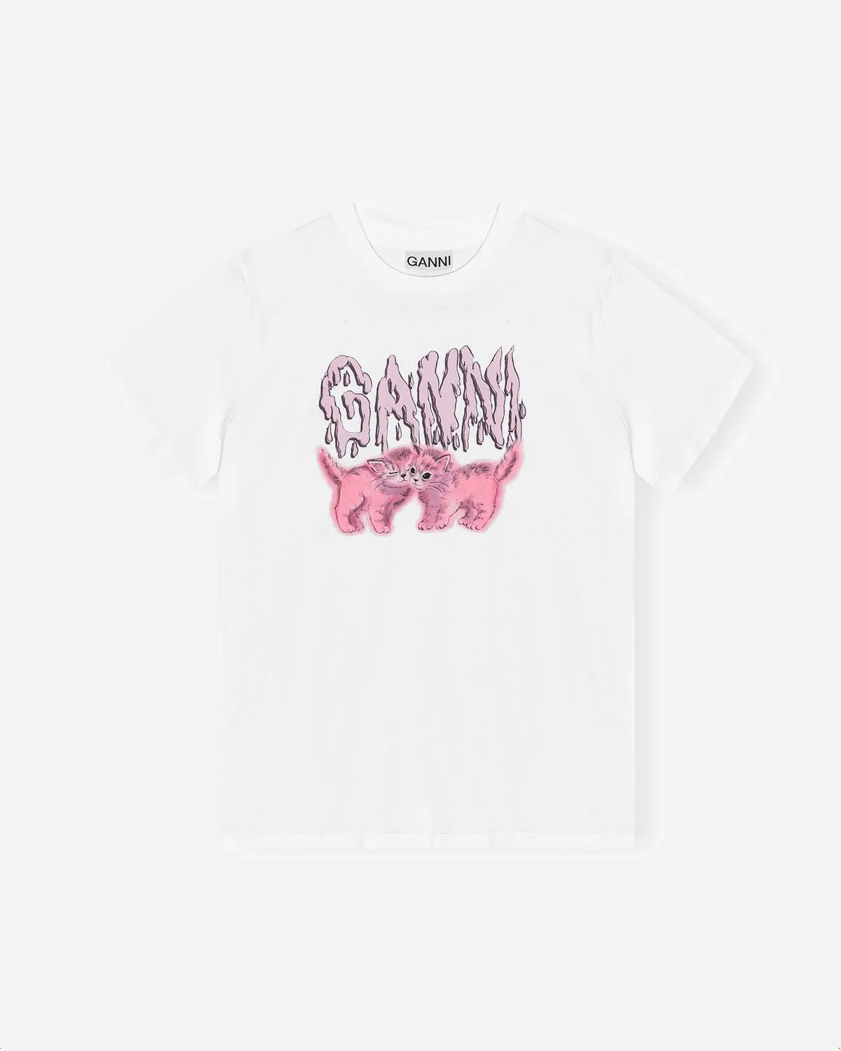 Basic Jersey Cats Relaxed T-shirt - Bright White