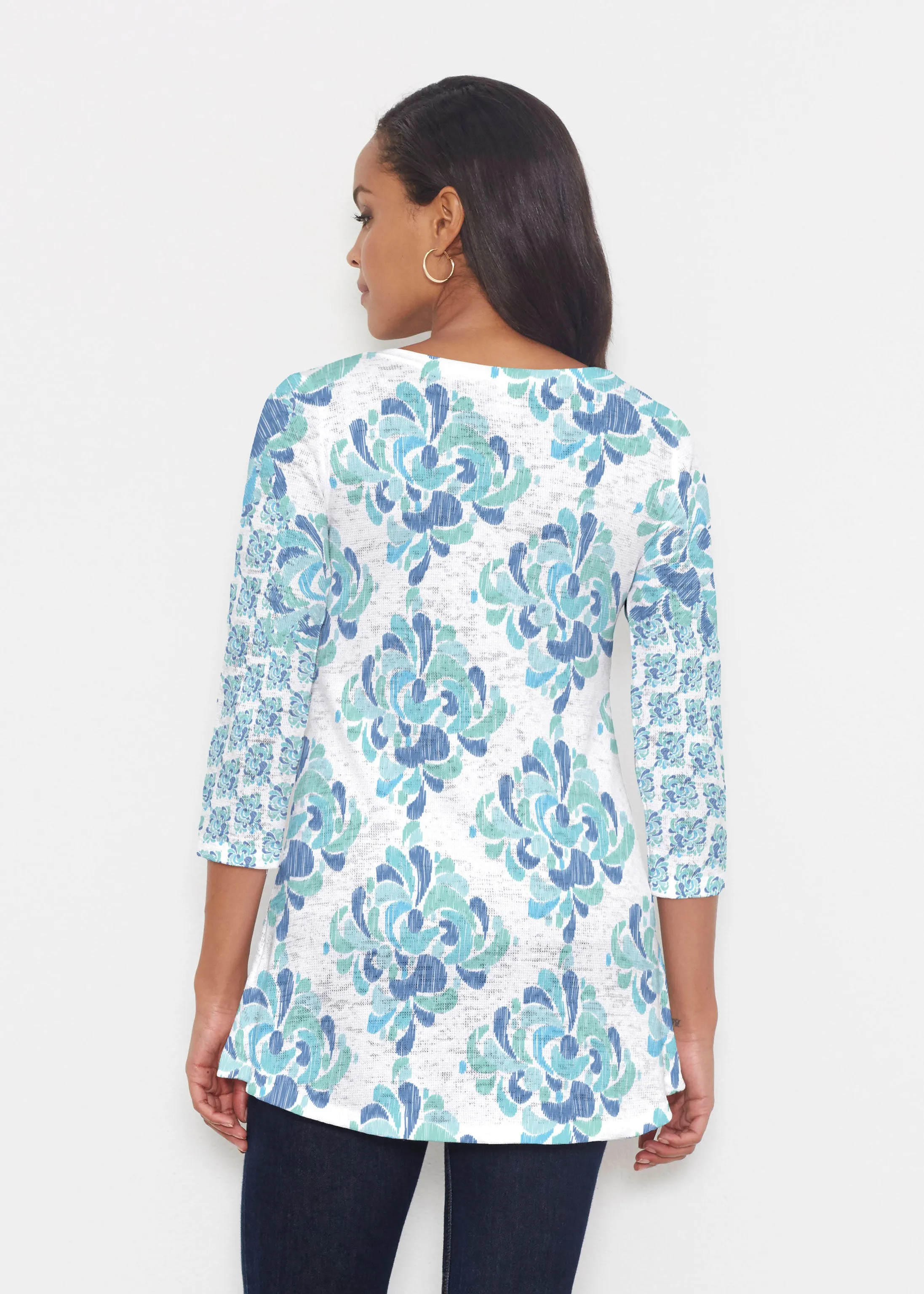 Be Jeweled (7811) ~ Katherine Hi-Lo Thermal Tunic