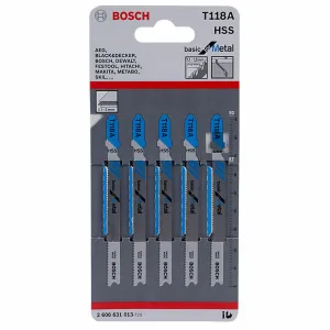 Bosch Jigsaw Blades T 118 A Basic for Metal (5pcs) | buy online