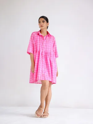 Button Down  Mini Dress