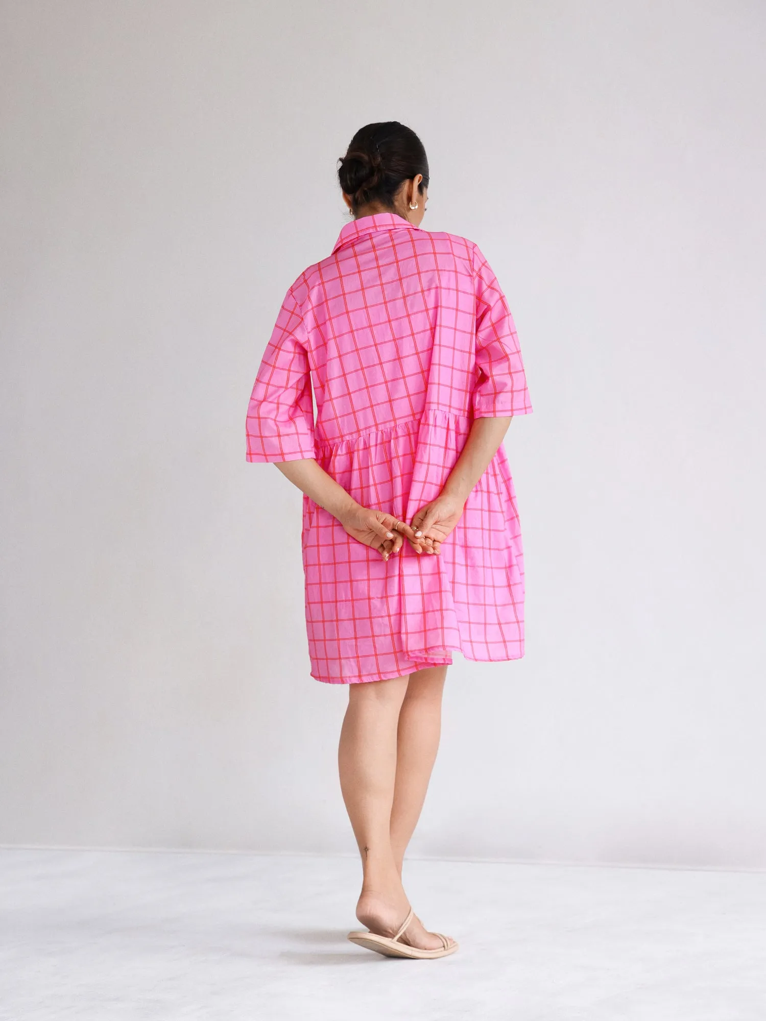 Button Down  Mini Dress