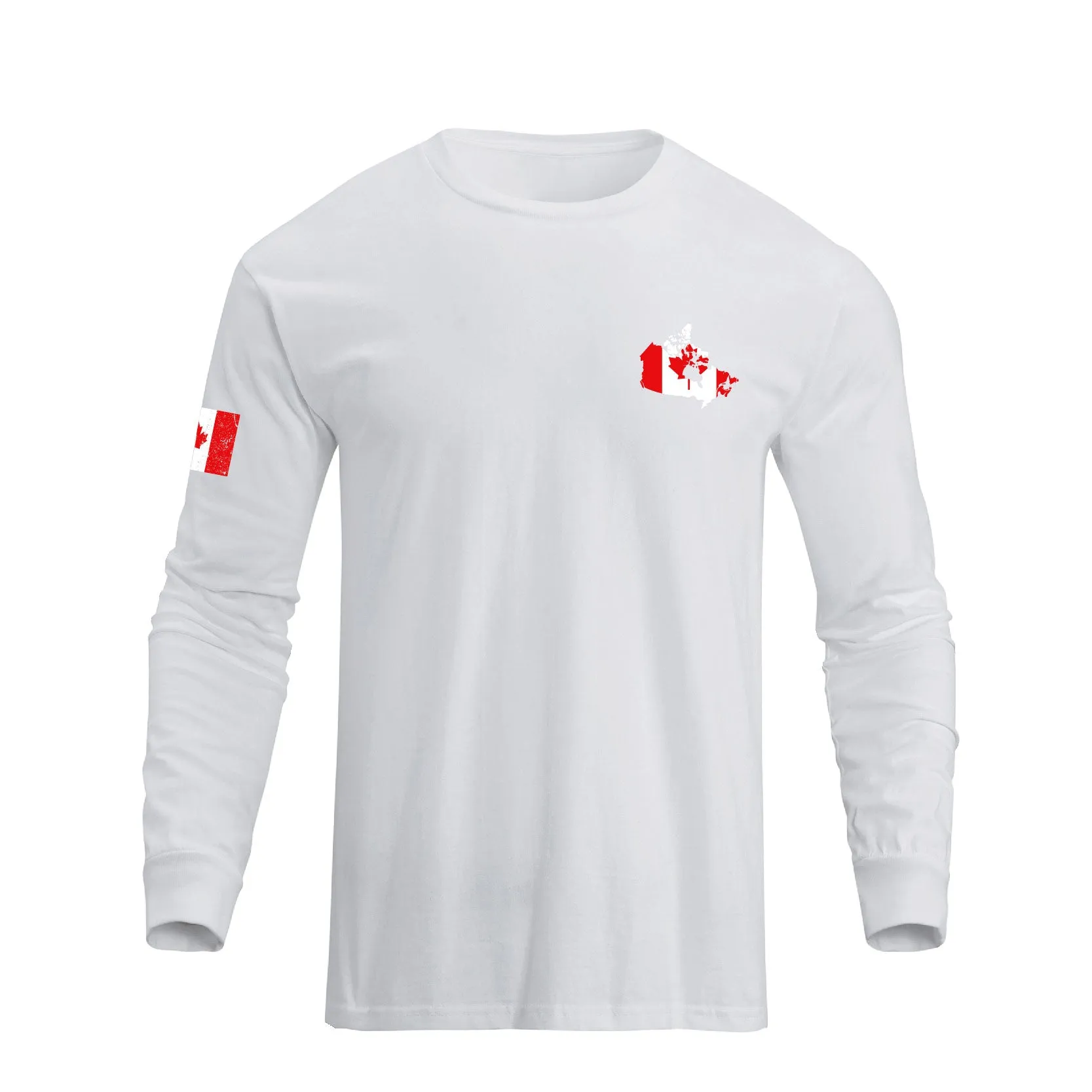 CANADIAN FLAG GRAPHIC LONG SLEEVE T-SHIRT
