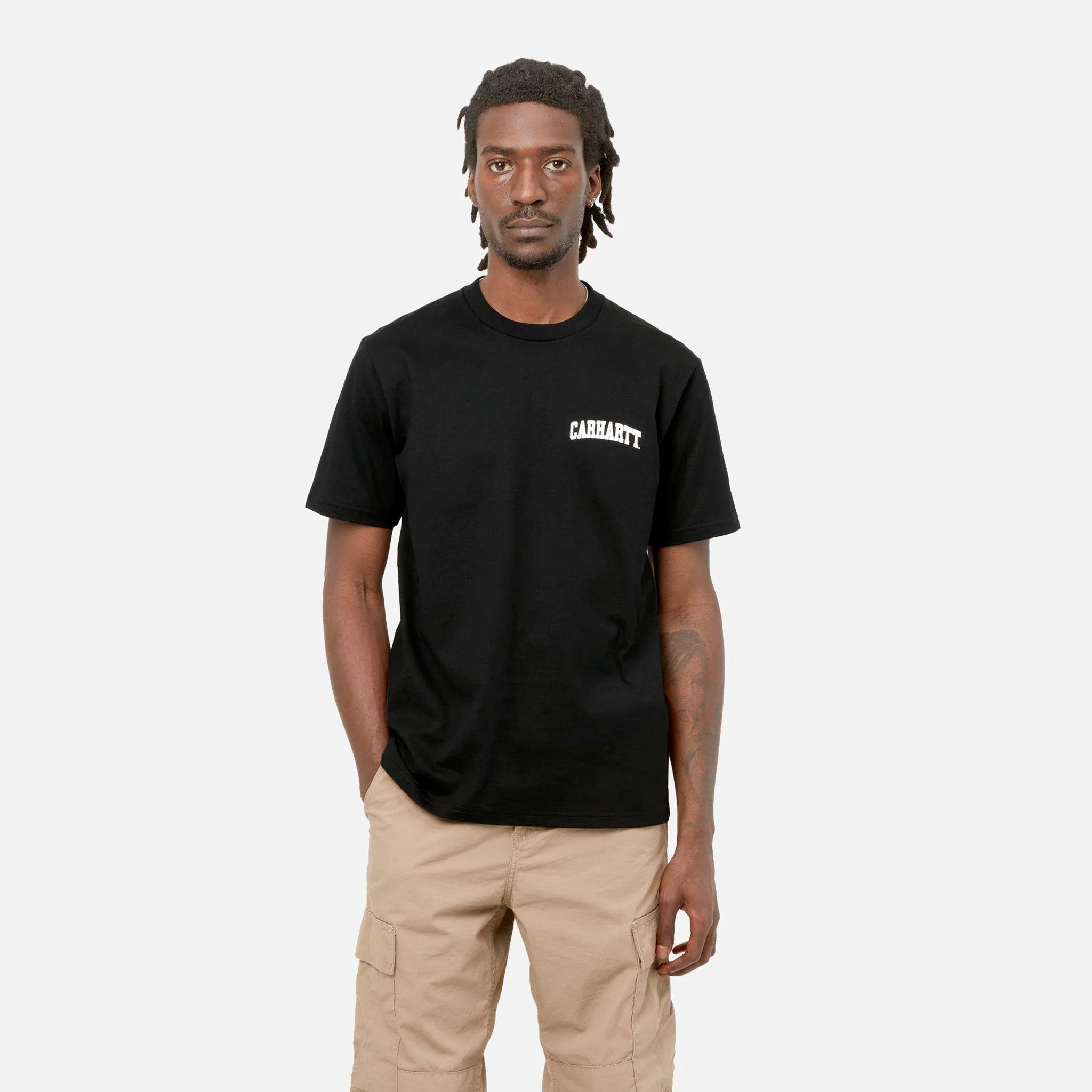 Carhartt University Script Tee Black/White