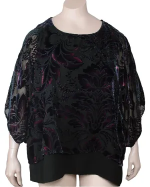 Citron Velvet Burnout Tunic