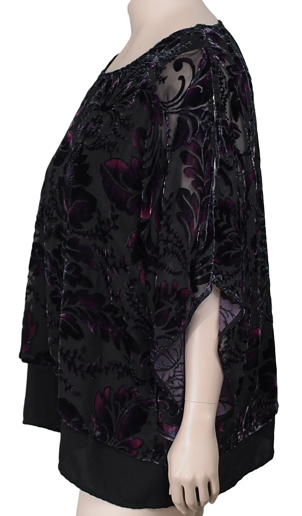 Citron Velvet Burnout Tunic