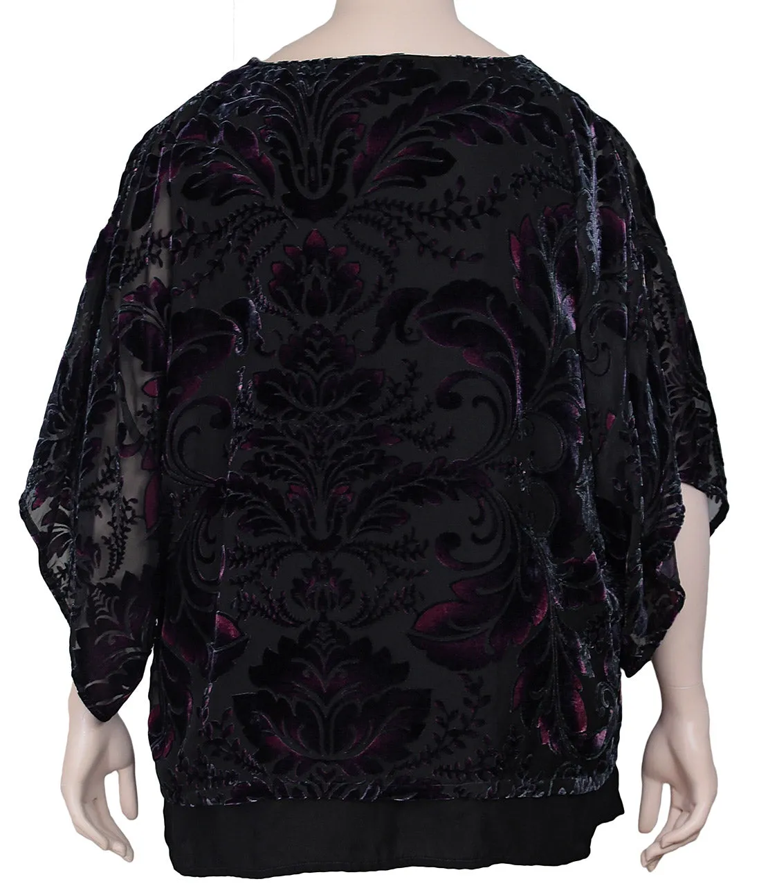 Citron Velvet Burnout Tunic