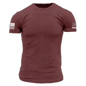 Club Member - Men's Basic T-Shirt - Heather Burgundy