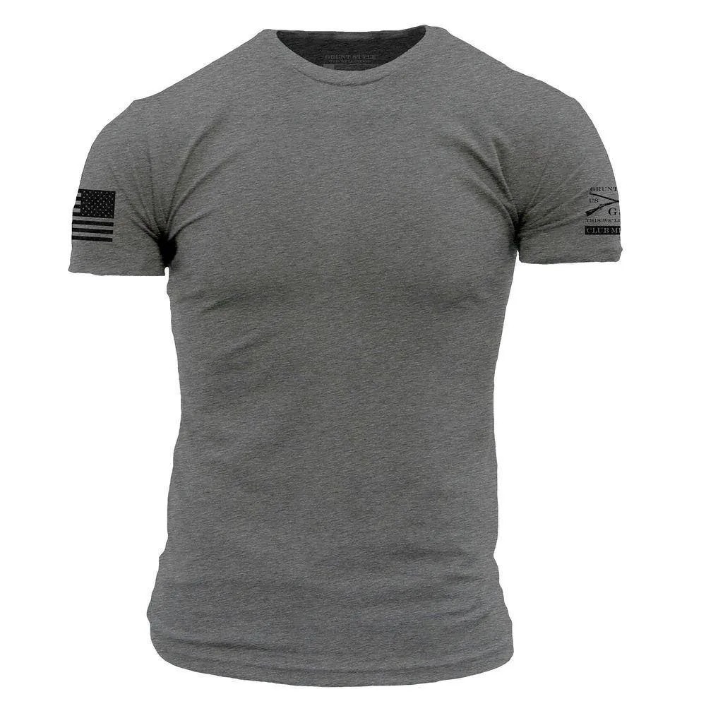 Club Member - Men's Basic T-Shirt - Heather Grey
