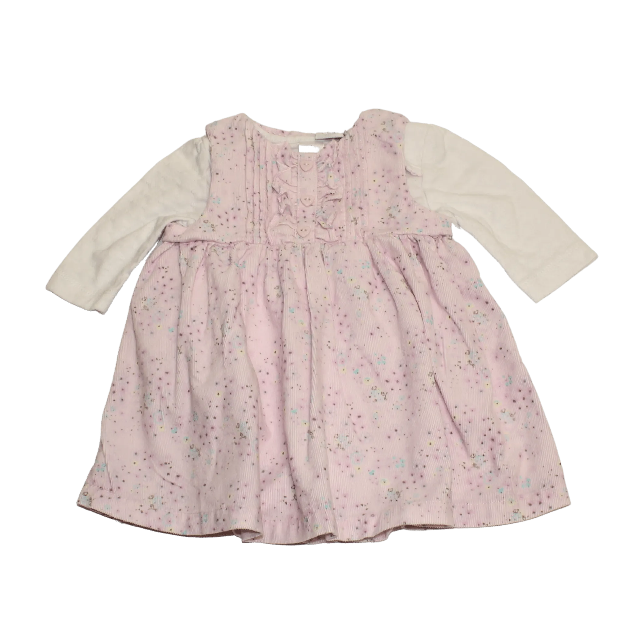 Cord Floral Dress