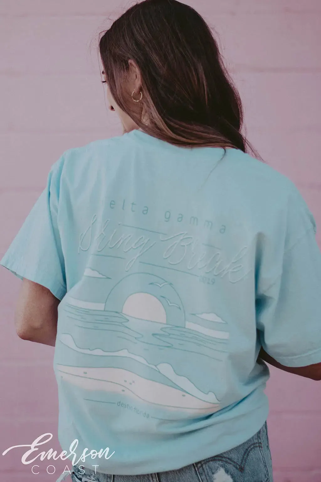 Delta Gamma Spring Break Sunset T-shirt