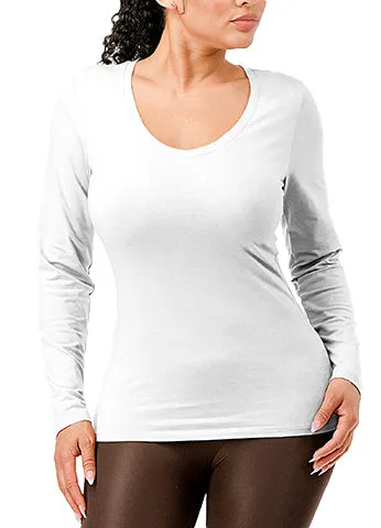 DODO BASIC V-NECK LONG SLEEVE  T-SHIRT(DWT1202) <Bundle>