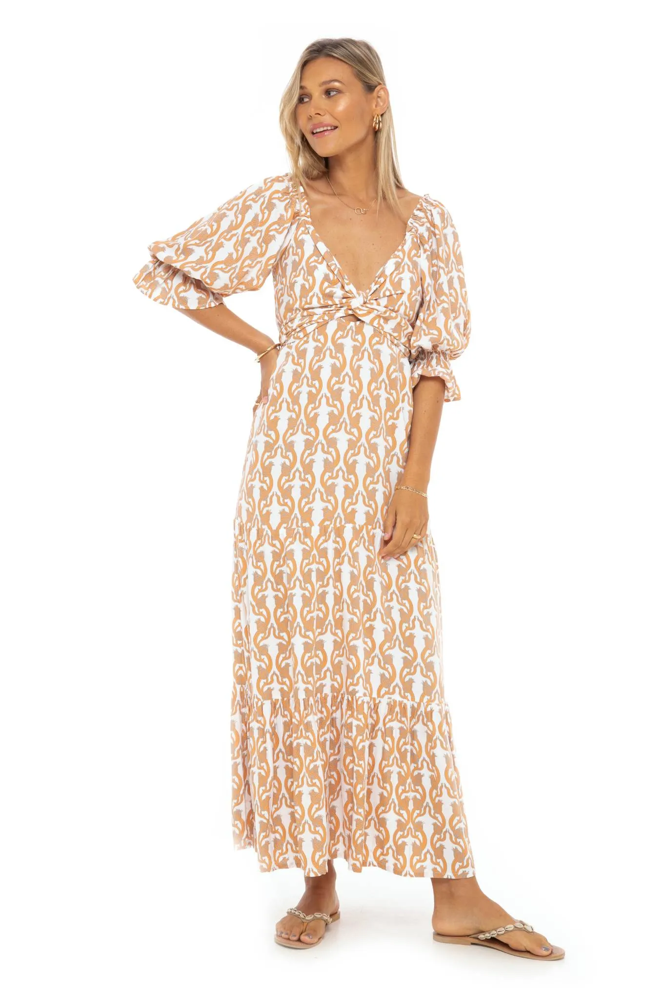 Dragonfruit Antilles Long Dress