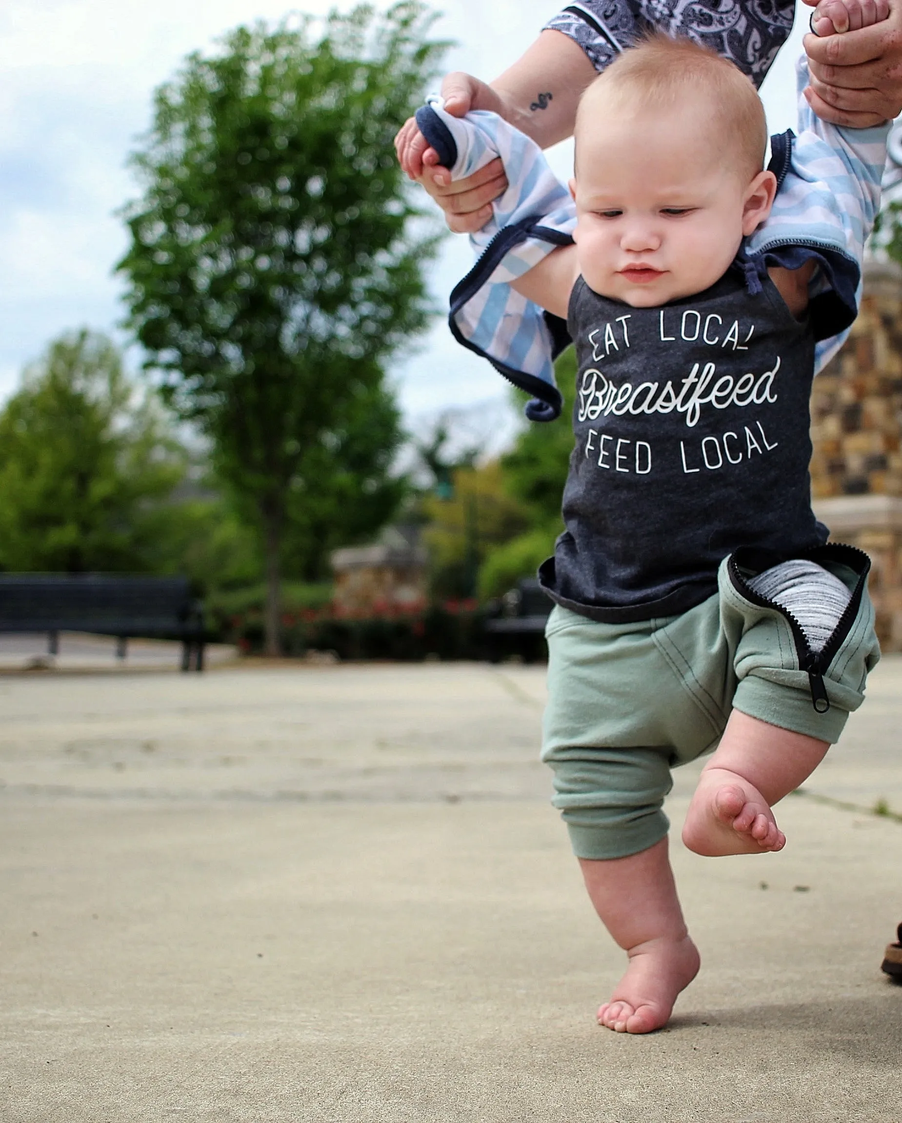 Eat Local Breastfeed Local Toddler and Baby Tee