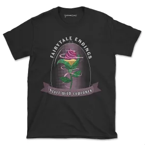 Enchanted Cupcake Rose Basic T-Shirt