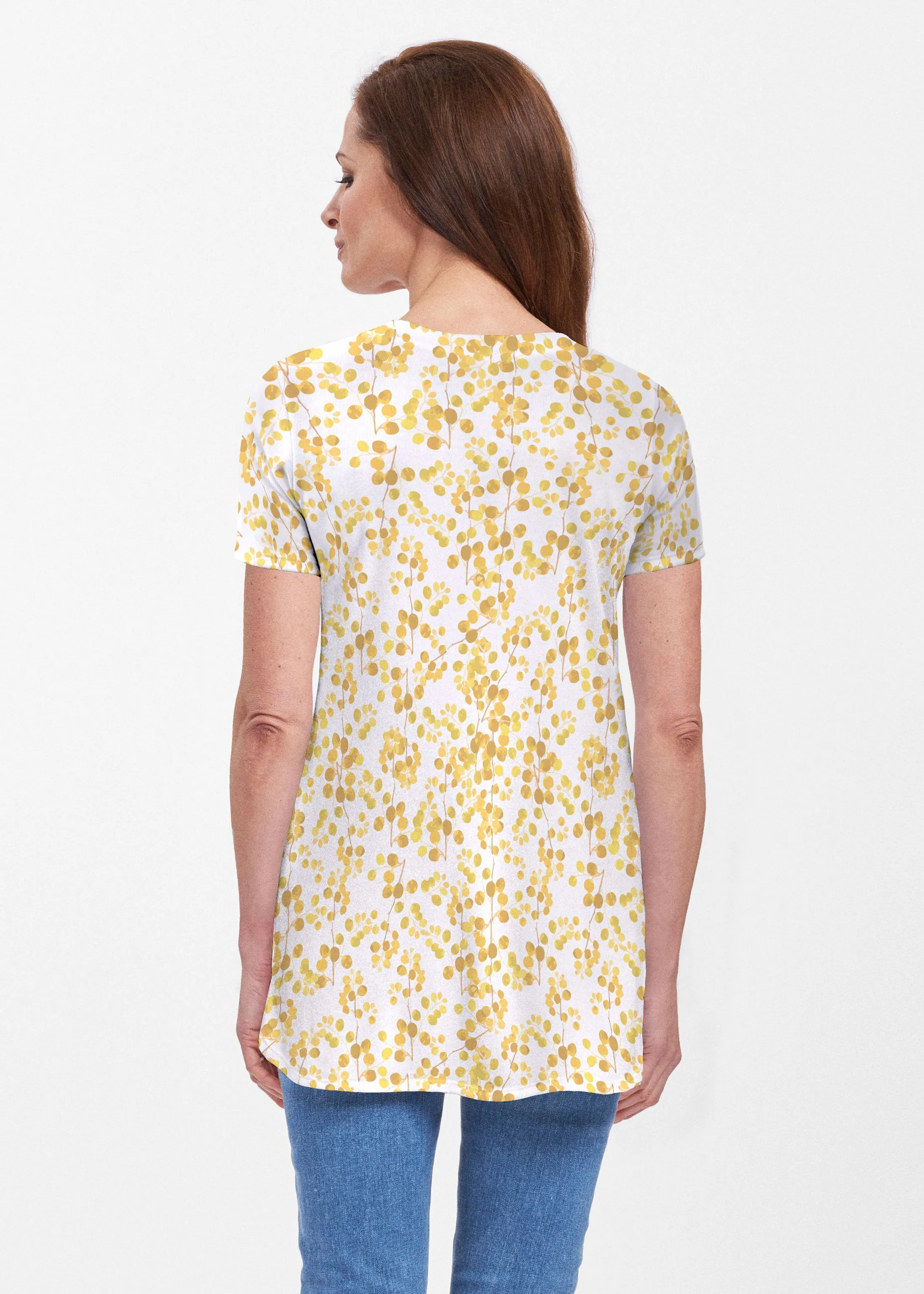 Golden Pome (7846) ~ Butterknit Short Sleeve Tunic