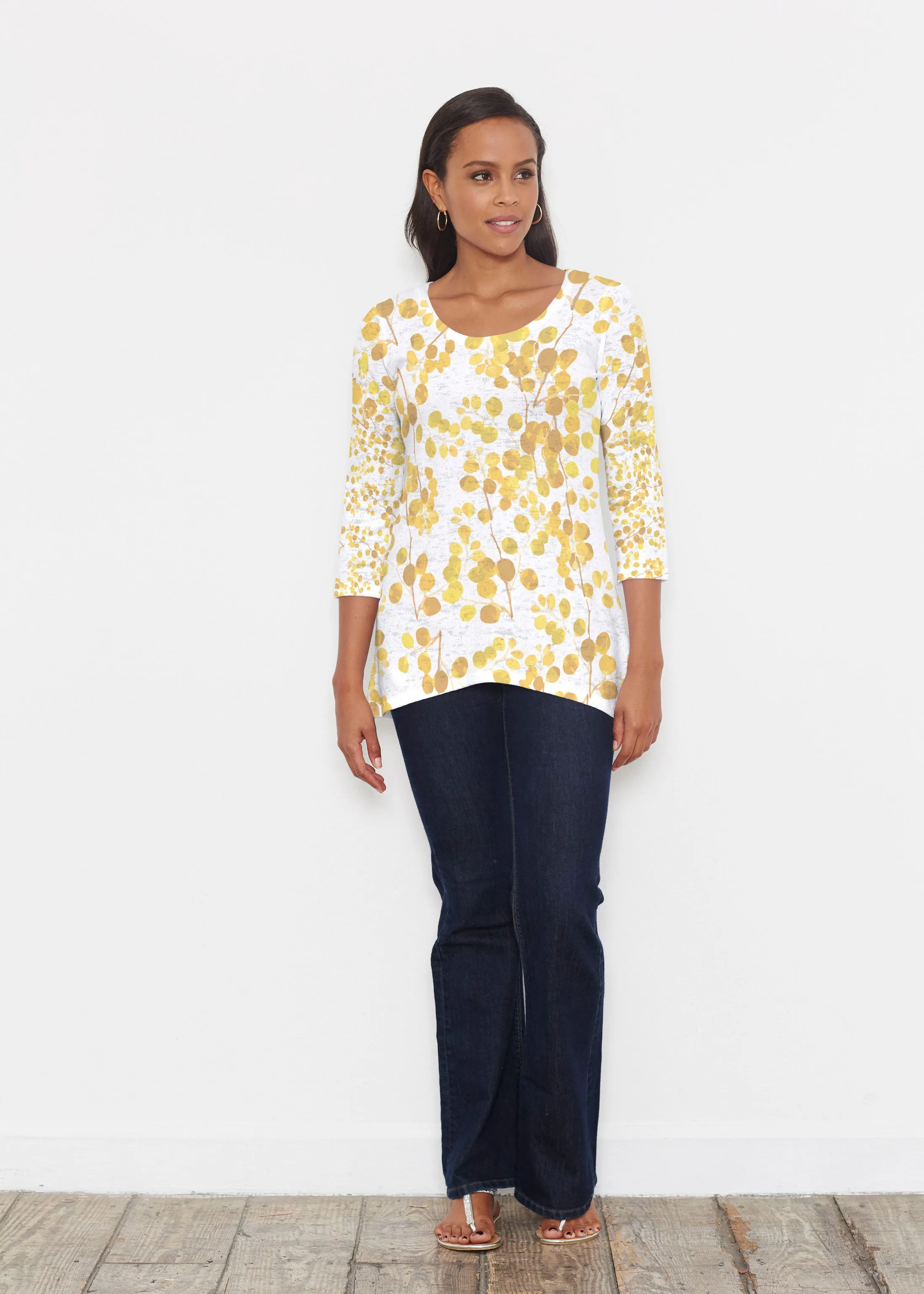 Golden Pome (7846) ~ Katherine Hi-Lo Thermal Tunic
