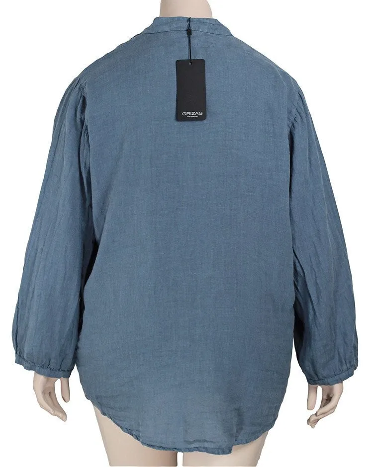 Grizas Linen Pintuck Tunic