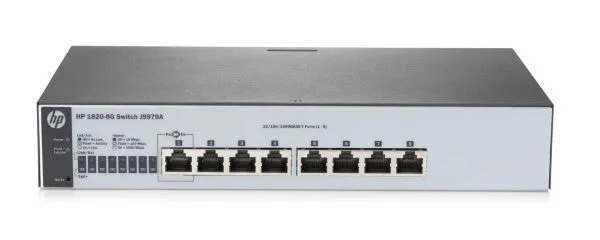 Hewlett Packard Enterprise 1820-8G - Managed - L2 - Gigabit Ethernet (10/100/1000)
