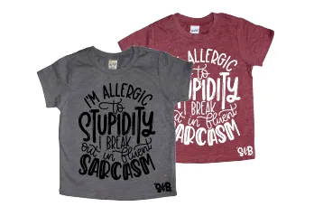 I'm Allergic to Stupidity Kids Tee
