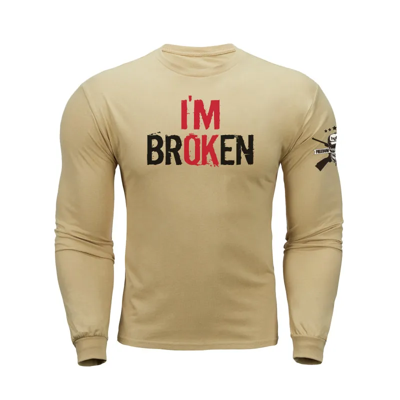 I'M BROKEN GRAPHIC LONG SLEEVE T-SHIRT