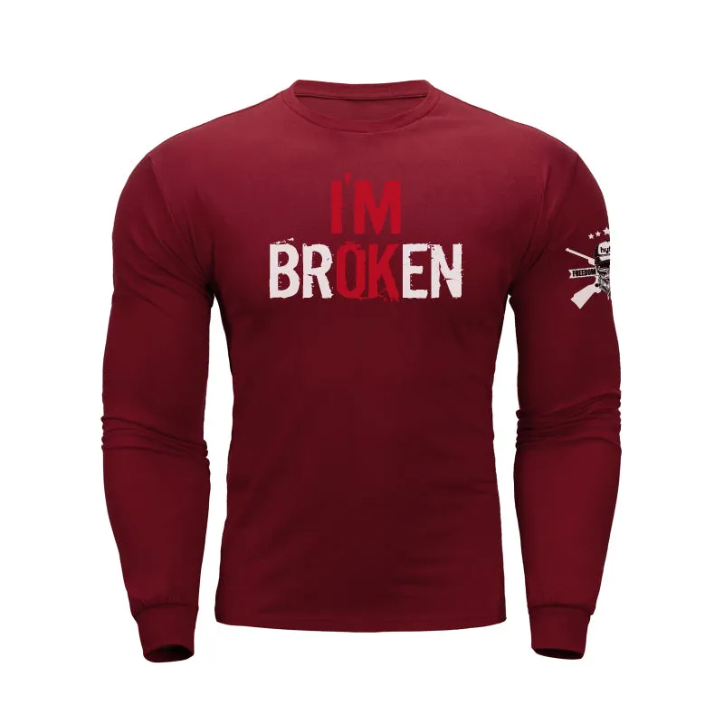 I'M BROKEN GRAPHIC LONG SLEEVE T-SHIRT