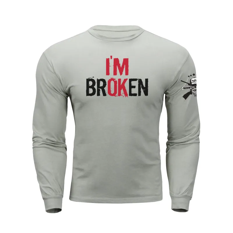 I'M BROKEN GRAPHIC LONG SLEEVE T-SHIRT