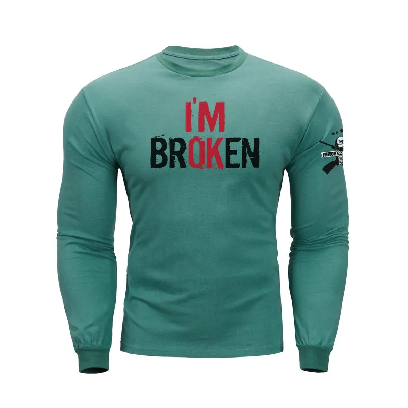 I'M BROKEN GRAPHIC LONG SLEEVE T-SHIRT