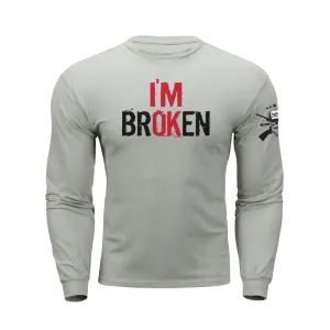I'M BROKEN GRAPHIC LONG SLEEVE T-SHIRT