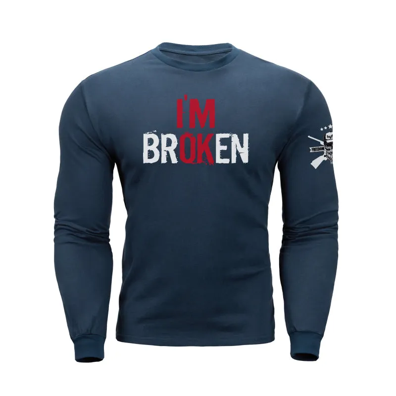 I'M BROKEN GRAPHIC LONG SLEEVE T-SHIRT