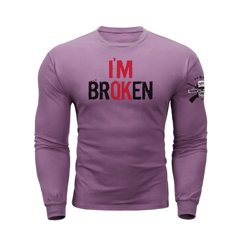I'M BROKEN GRAPHIC LONG SLEEVE T-SHIRT