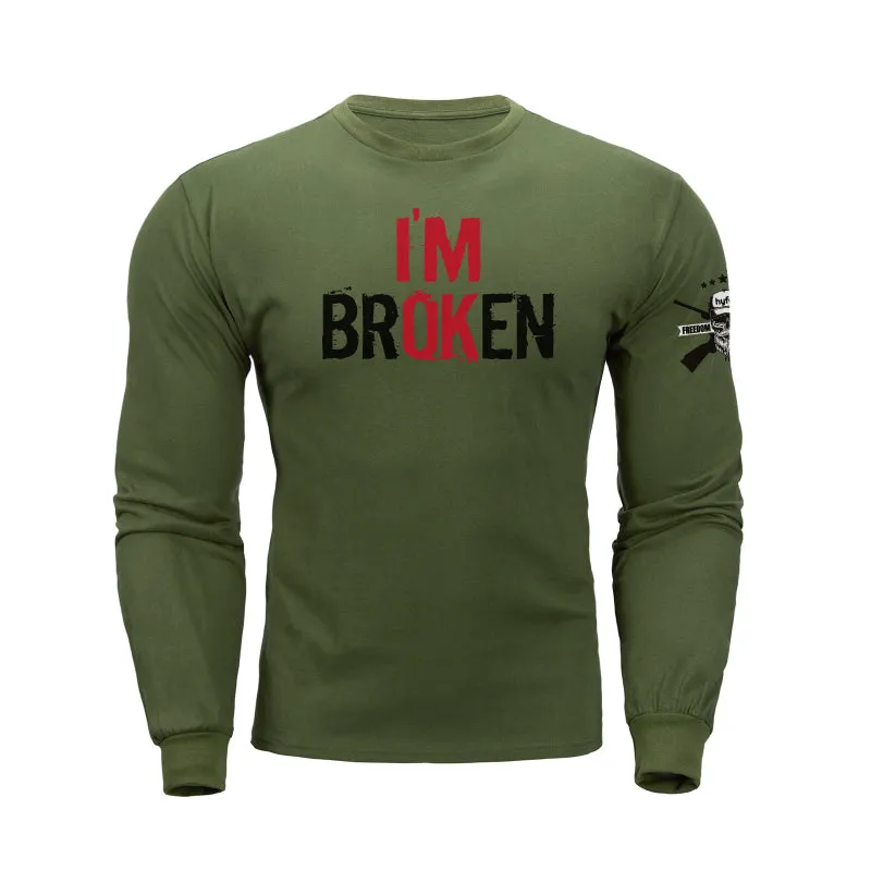I'M BROKEN GRAPHIC LONG SLEEVE T-SHIRT