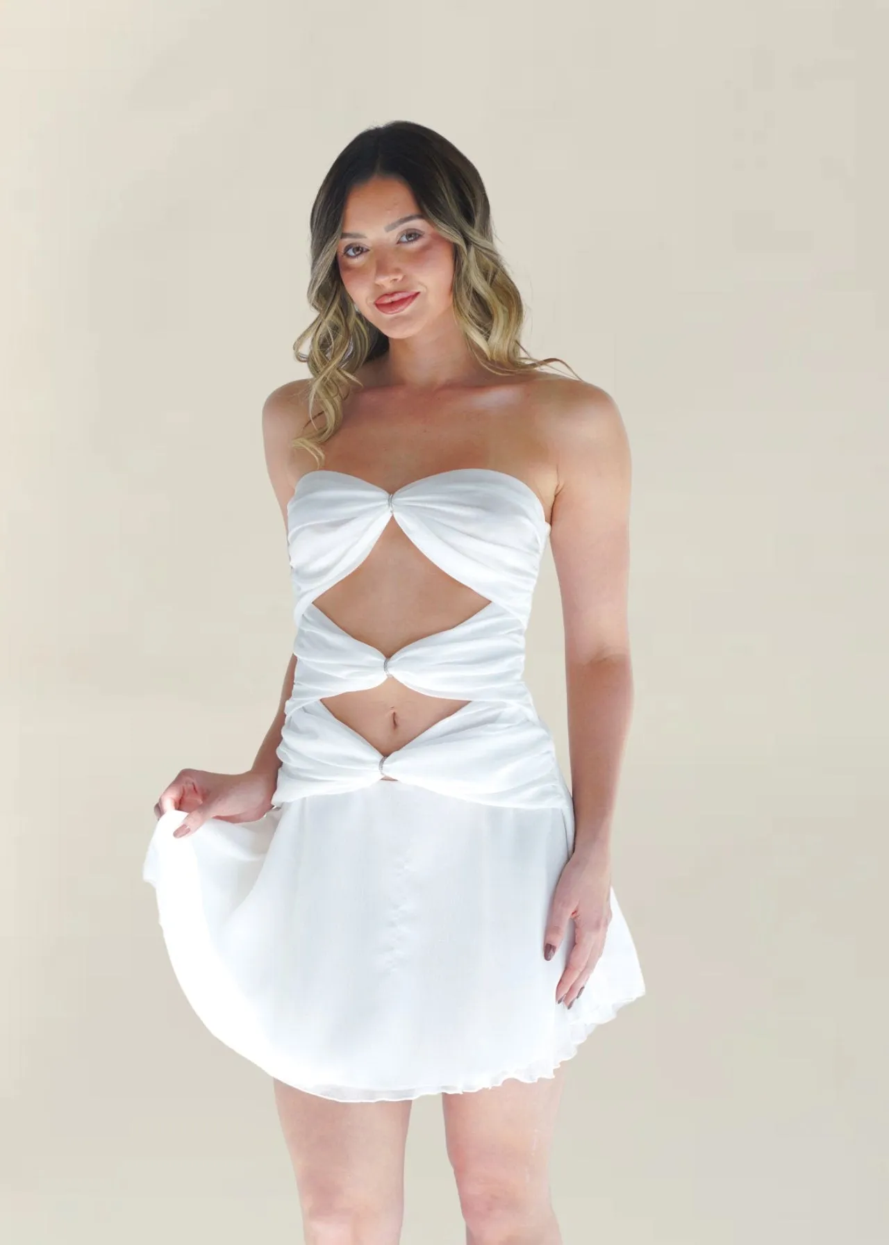 Ivory Shayla Mini Dress