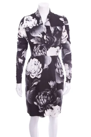 Johnathan Saunders Black & White Floral Dress SZ 34