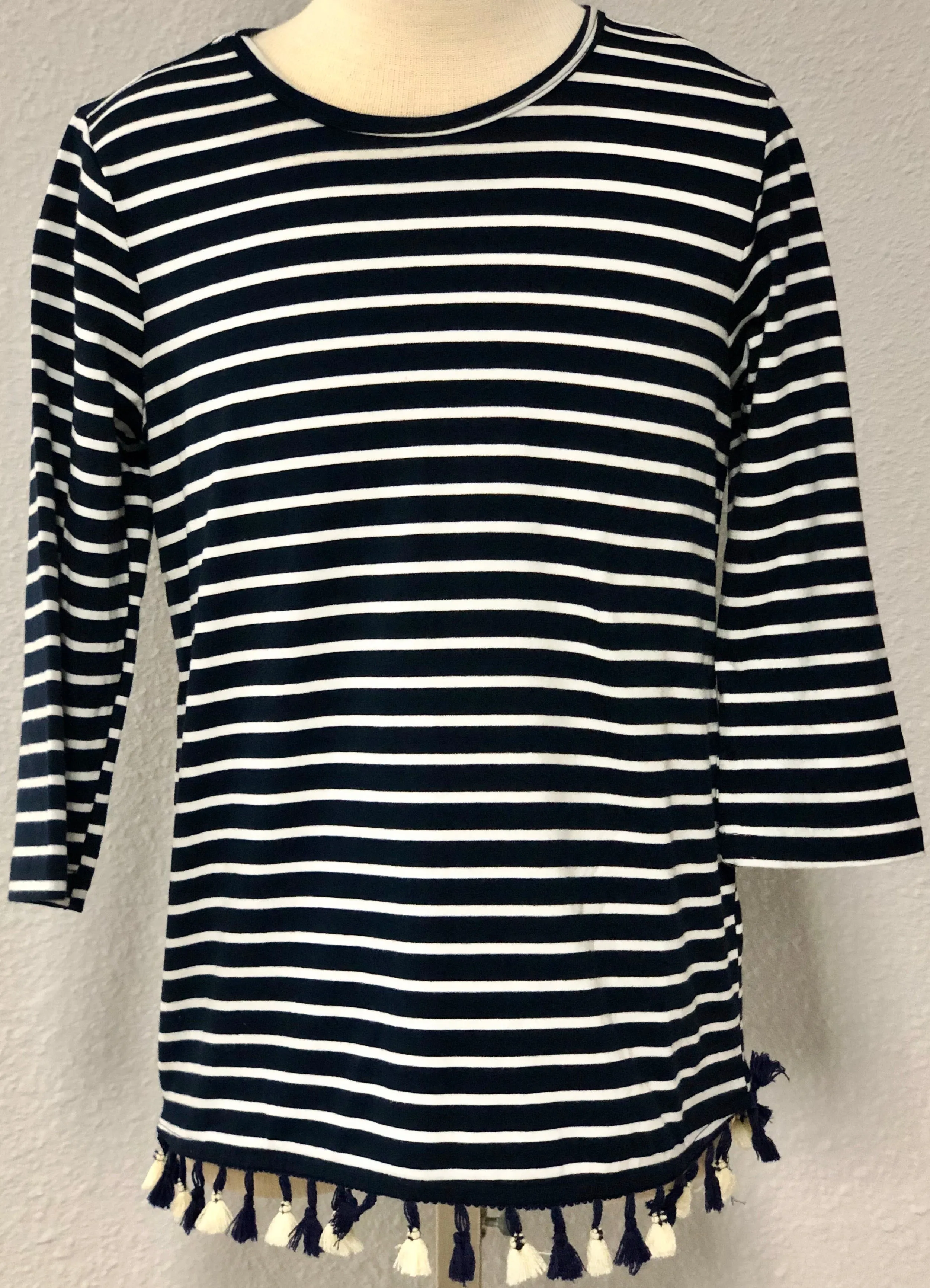 K STRIPED TUNIC TOP