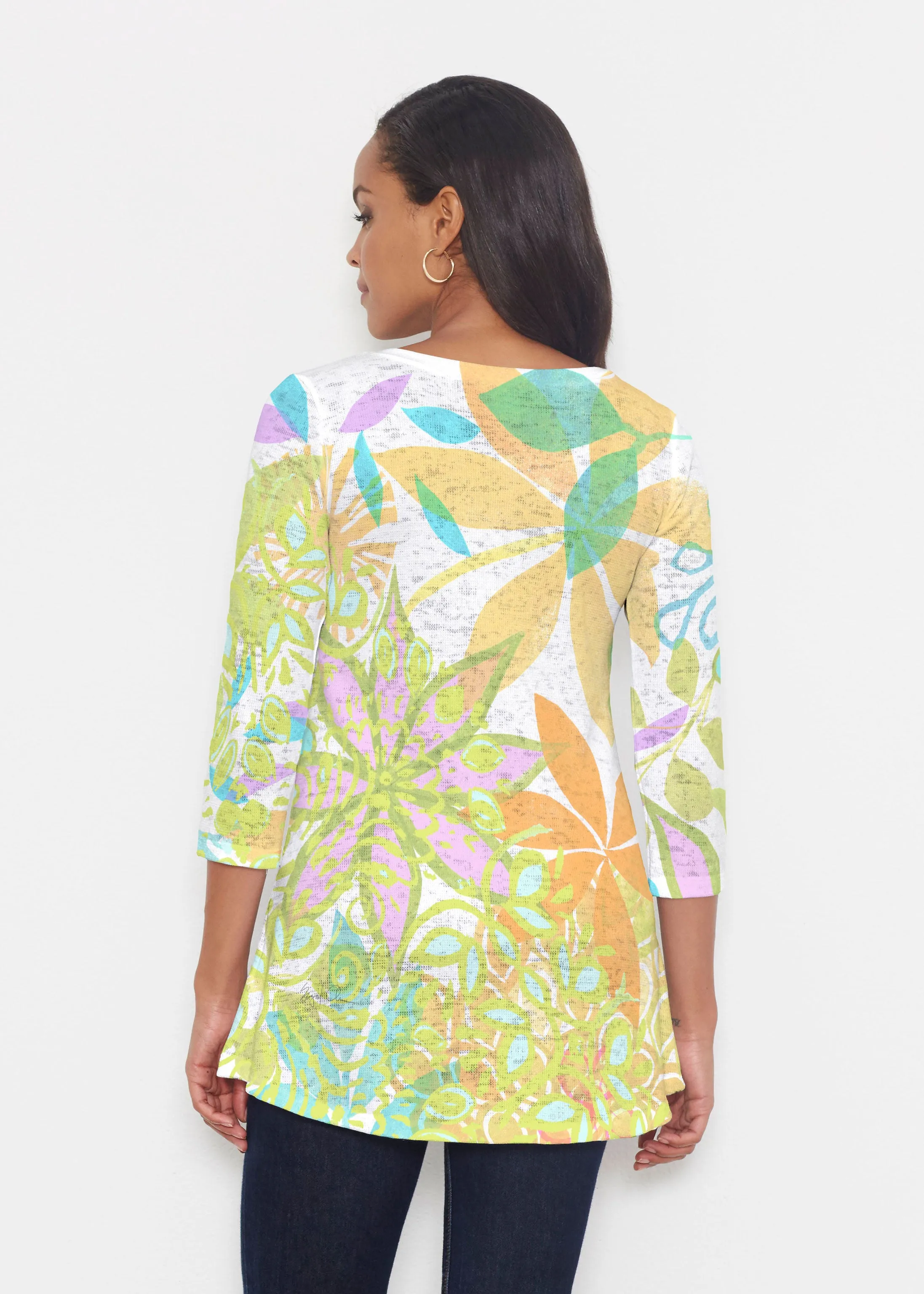 Kauai Lime (2301) ~ Katherine Hi-Lo Thermal Tunic
