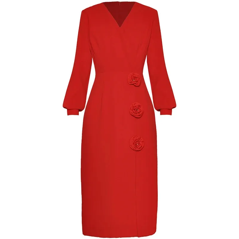 Kayla Slit Slim Long Dress