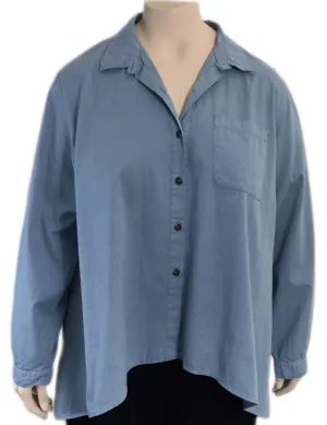 KLEEN High Low Cotton Boyfriend Shirt