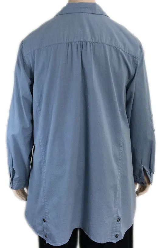 KLEEN High Low Cotton Boyfriend Shirt