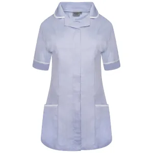 Ladies Healthcare Tunic | Round Collar | Sky/White Trim