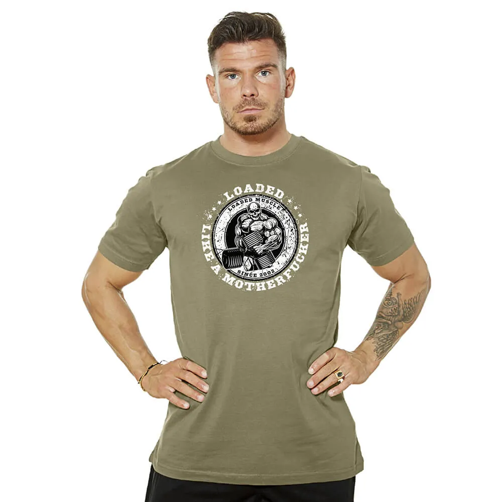 Loaded Like A Motherfucker Tee - Washed Green
