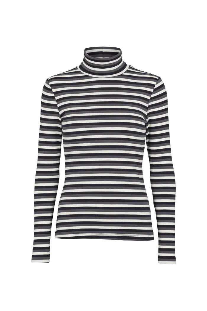 Ludmilla High-neck - whisper white/dark grey mel./black