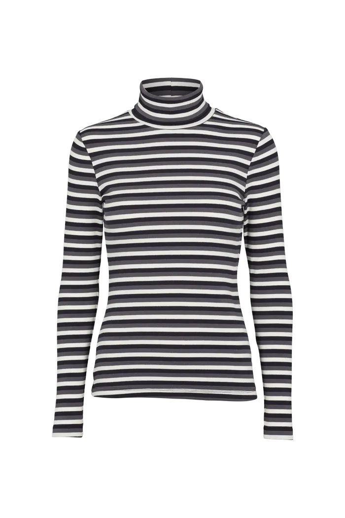 Ludmilla High-neck - whisper white/dark grey mel./black